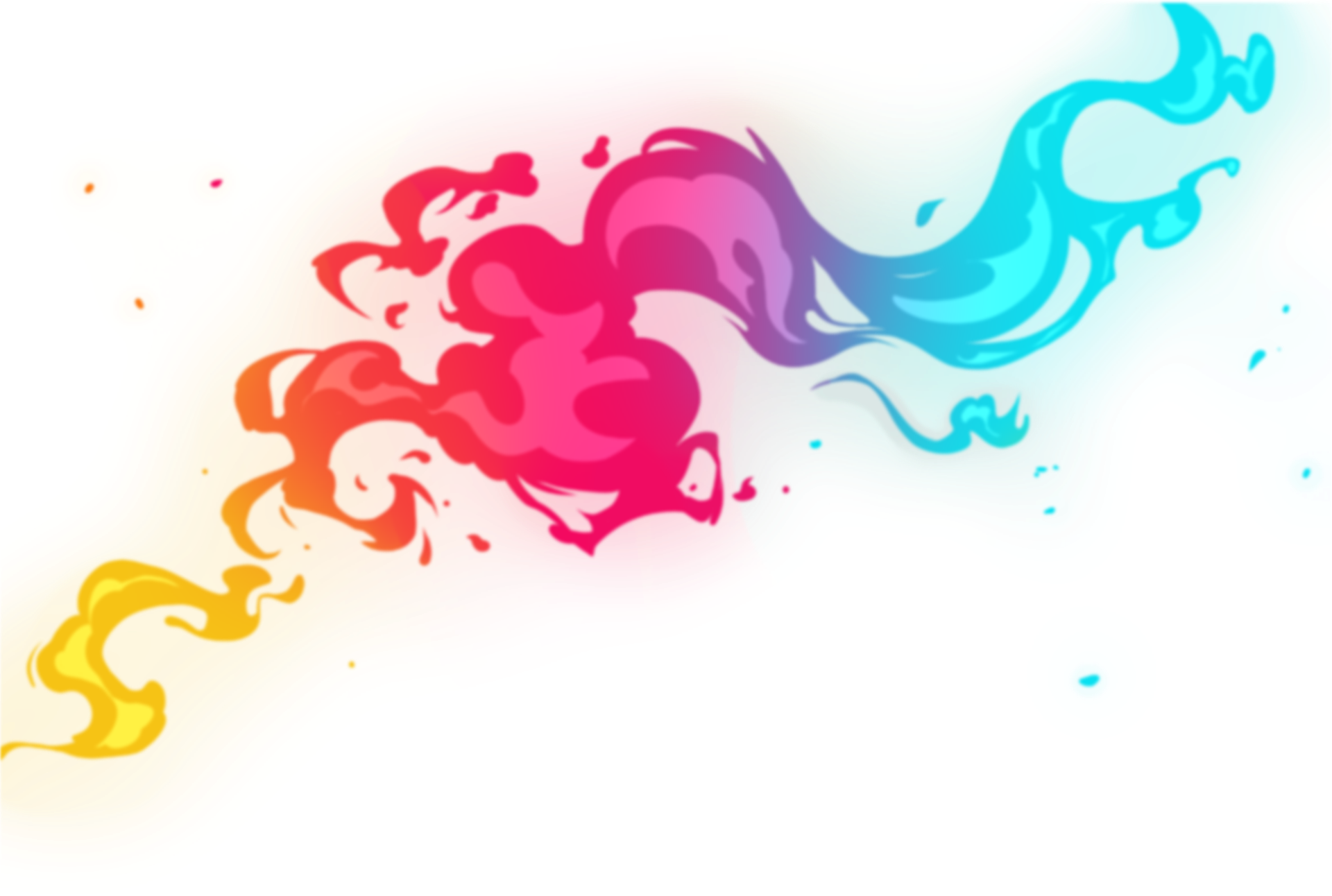 Sonofan Productions colorful logo with abstract shapes